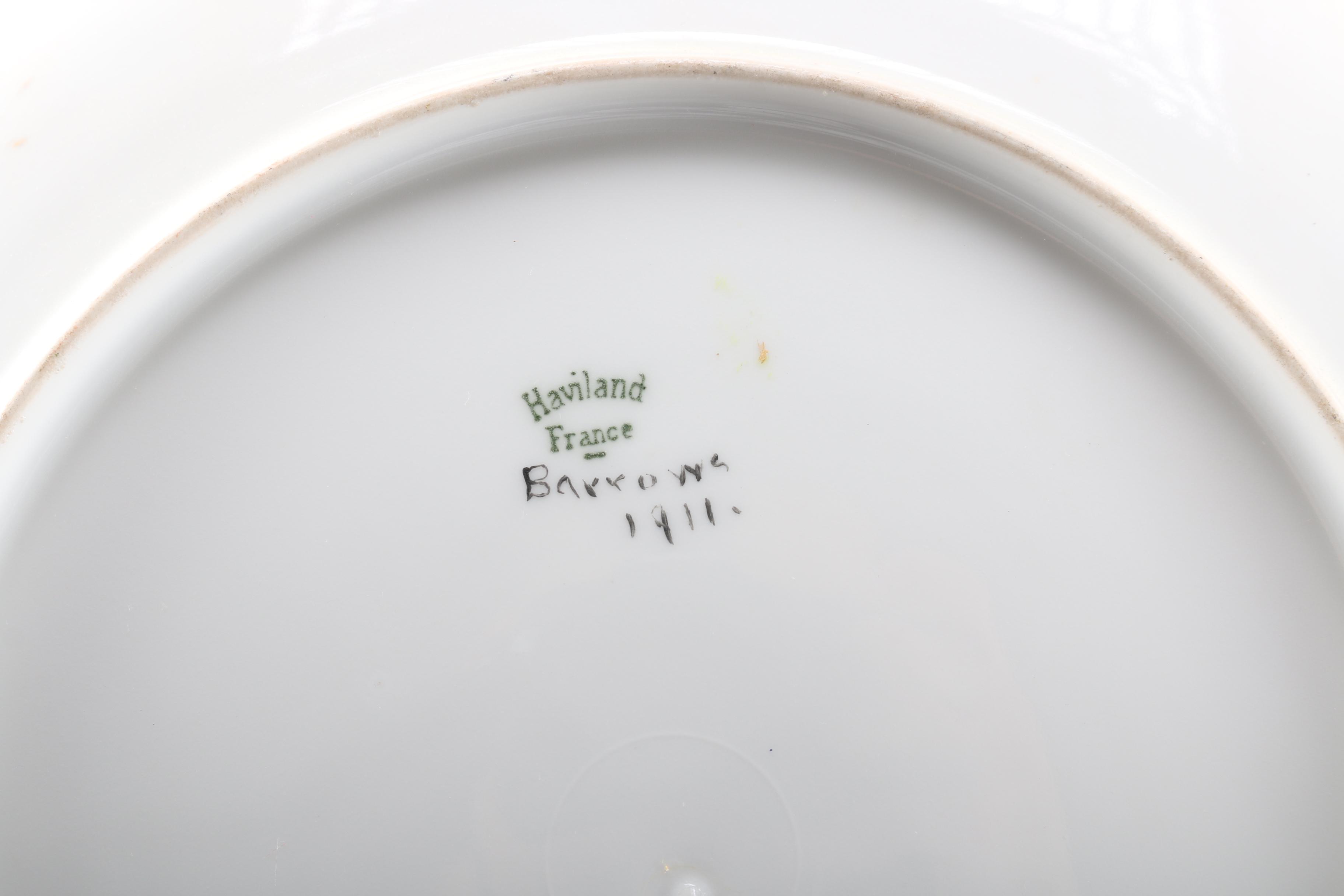 Haviland Hand-Painted Porcelain Plates