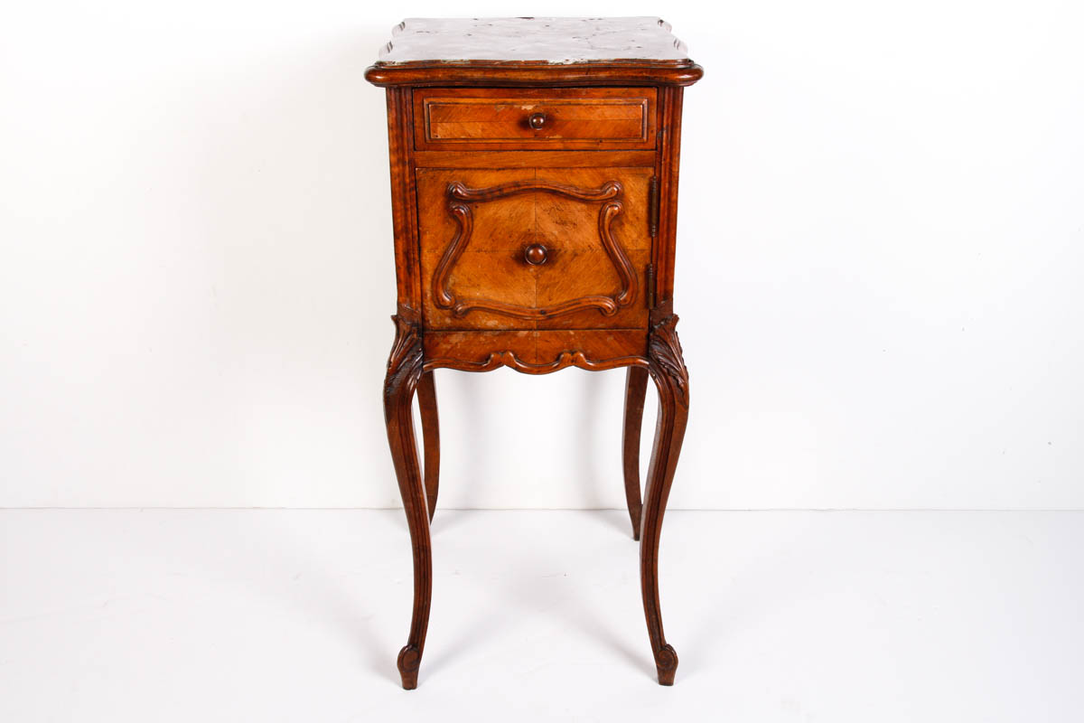 Vintage Louis XV Style Marble Top Stand