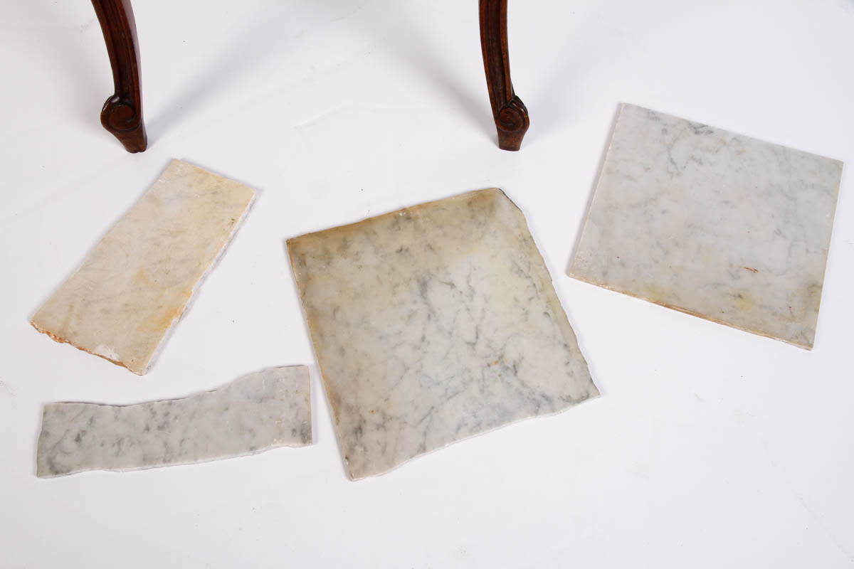 Vintage Louis XV Style Marble Top Stand