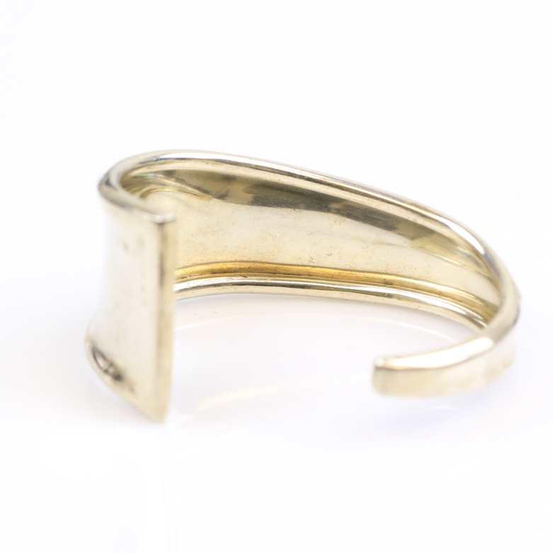 Vintage Harryman Sterling Silver Tapered Cuff