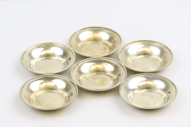 Set of Vintage Simons Brothers Sterling Silver Trinket Dishes