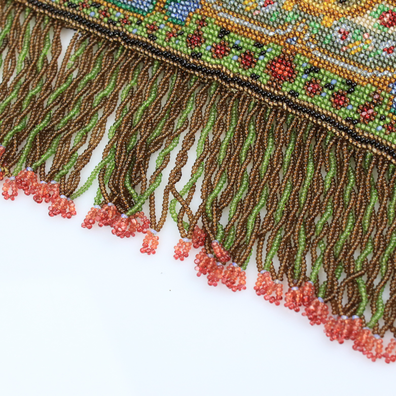 Vintage Sterling Silver Beaded Handbag