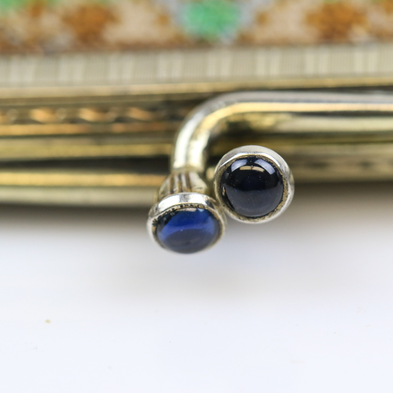 Vintage Sterling Silver Beaded Handbag