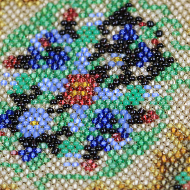 Vintage Sterling Silver Beaded Handbag