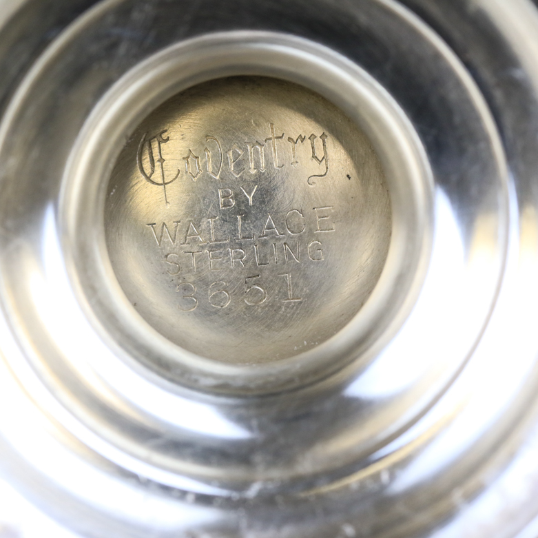 Wallace "Coventry" Sterling Silver Footed Creamer and Sugar Bowl