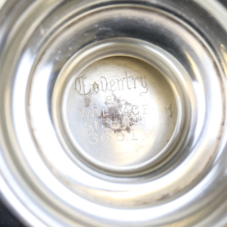 Wallace "Coventry" Sterling Silver Footed Creamer and Sugar Bowl