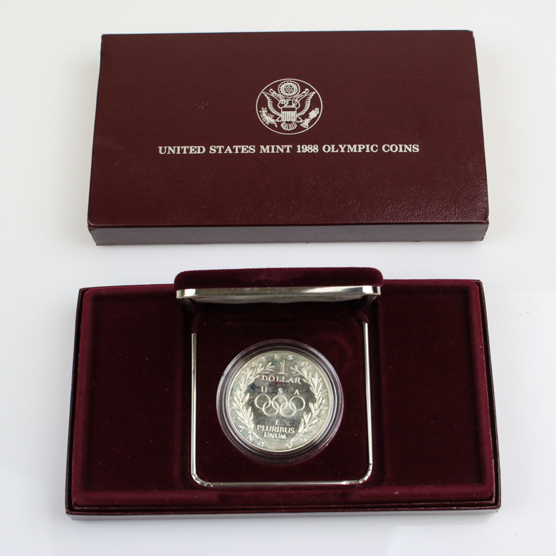 1988-S Olympics Commemorative One Dollar Silver Proof Coin