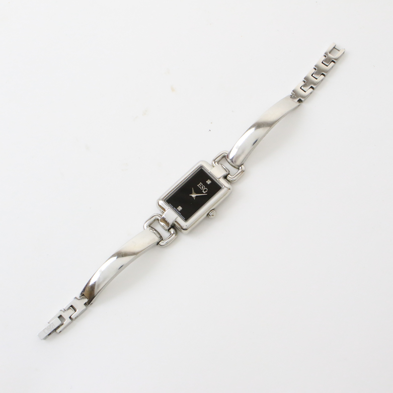 Movado ESQ Stainless Steel and Diamond Women's Watch