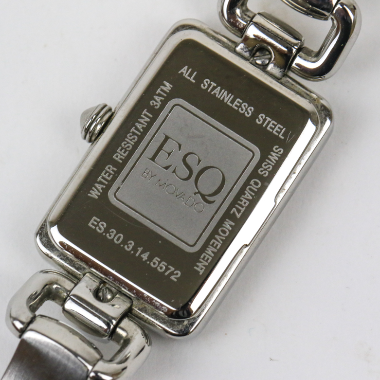 Movado ESQ Stainless Steel and Diamond Women's Watch