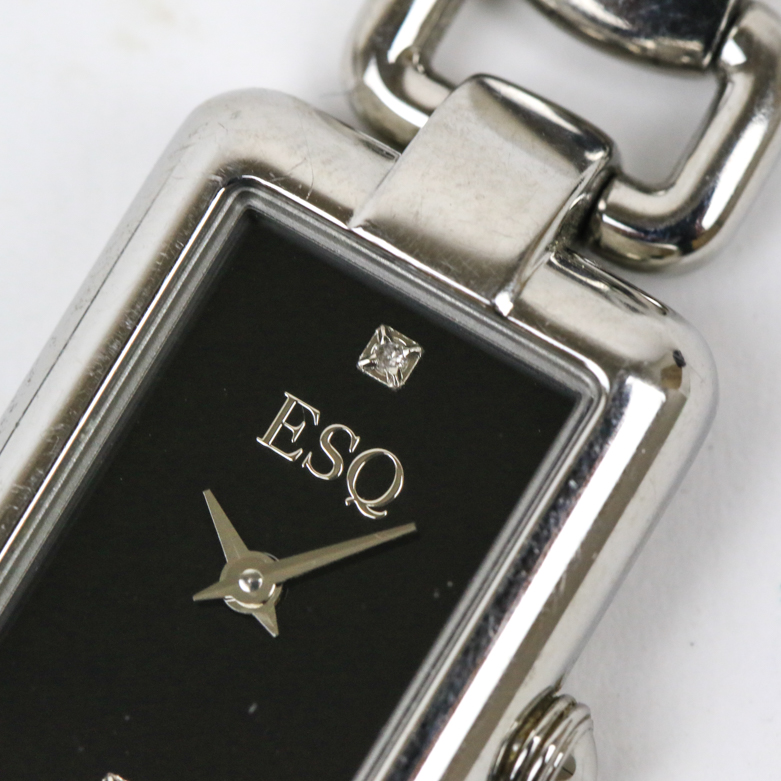 Movado ESQ Stainless Steel and Diamond Women's Watch