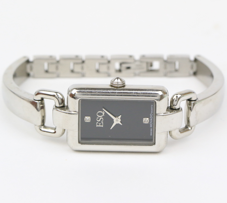 Movado ESQ Stainless Steel and Diamond Women's Watch