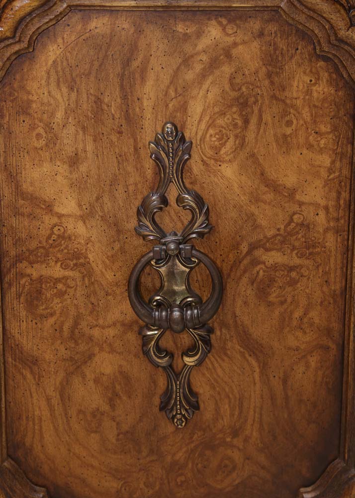 Mid-Century Marble Top Buffet Table