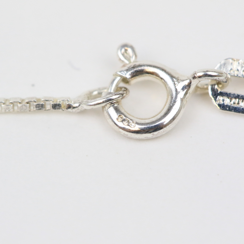 950 Silver and Boulder Opal Pendant Necklace