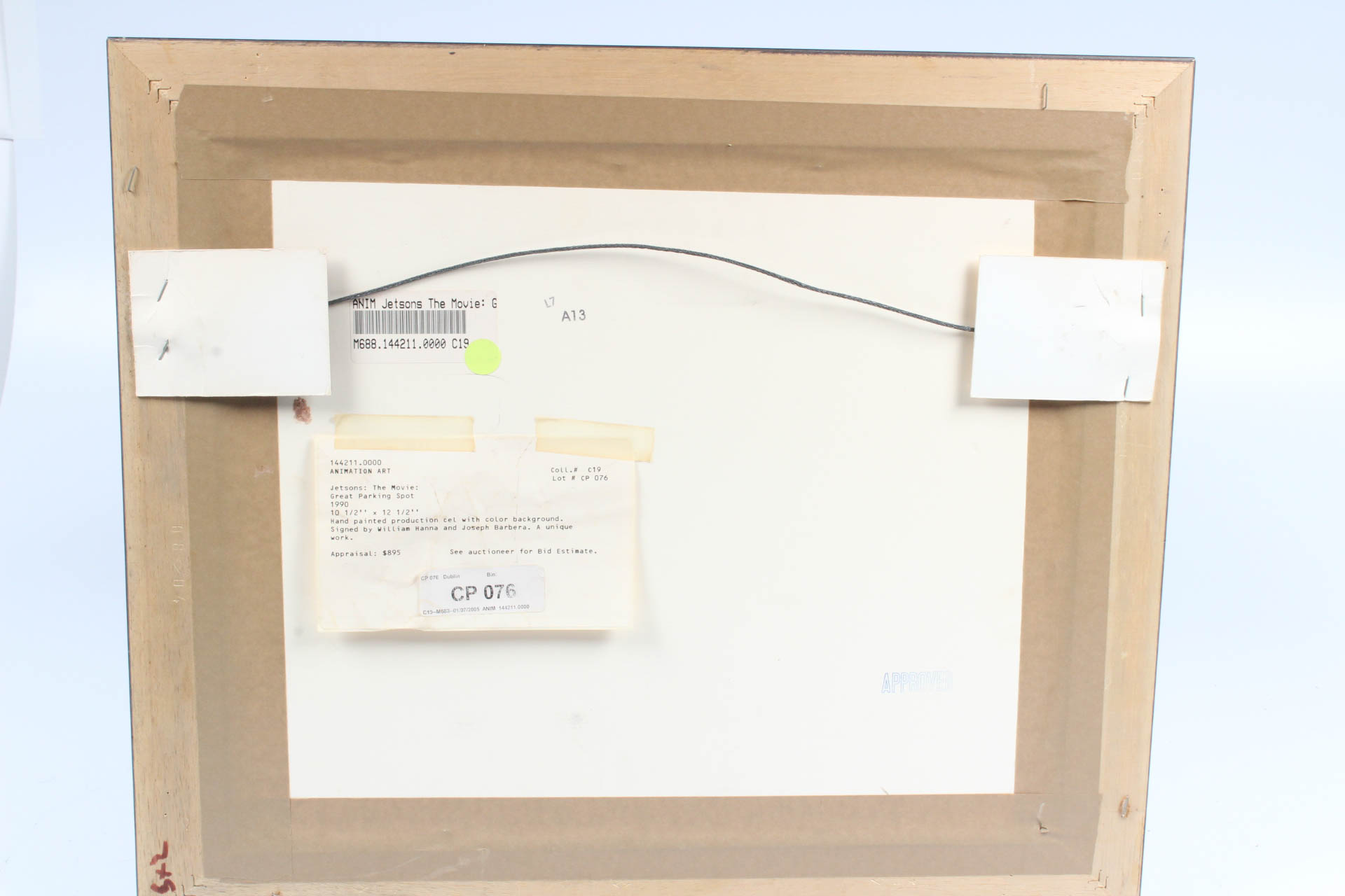 Jetsons Hanna Barbera Autographed Animation Cel