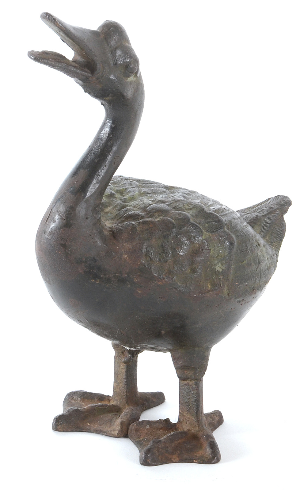 Japanese Cast Iron Duck Sculptures