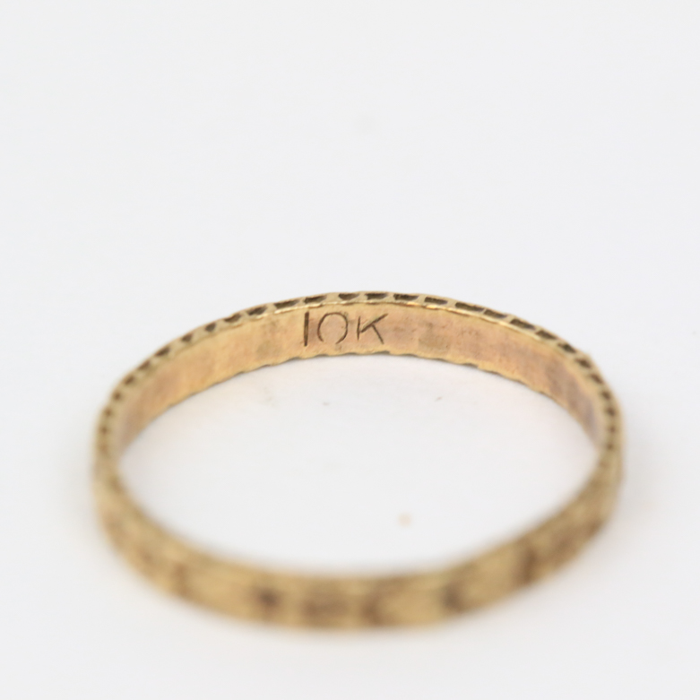 Pair of Victorian 10K Yellow Gold Baby Rings