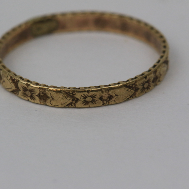 Pair of Victorian 10K Yellow Gold Baby Rings