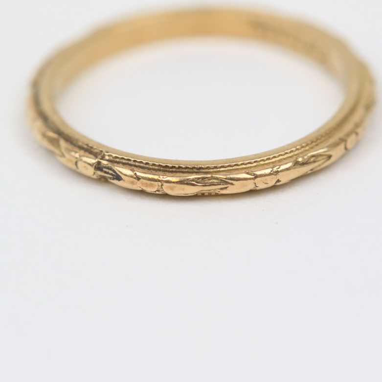 Pair of Victorian 10K Yellow Gold Baby Rings