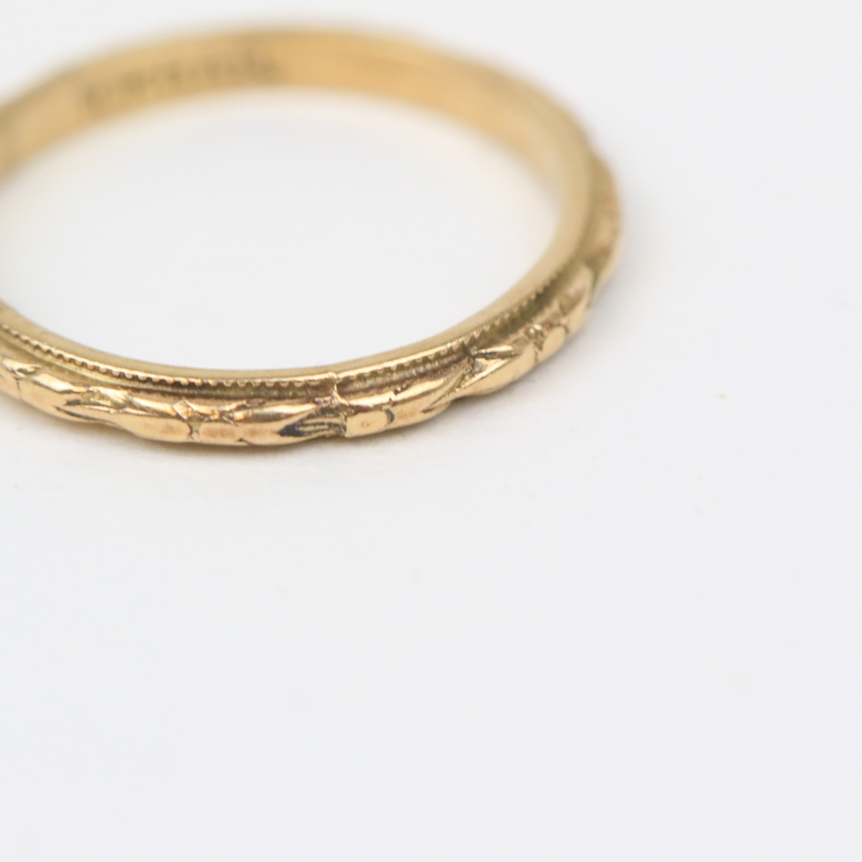 Pair of Victorian 10K Yellow Gold Baby Rings
