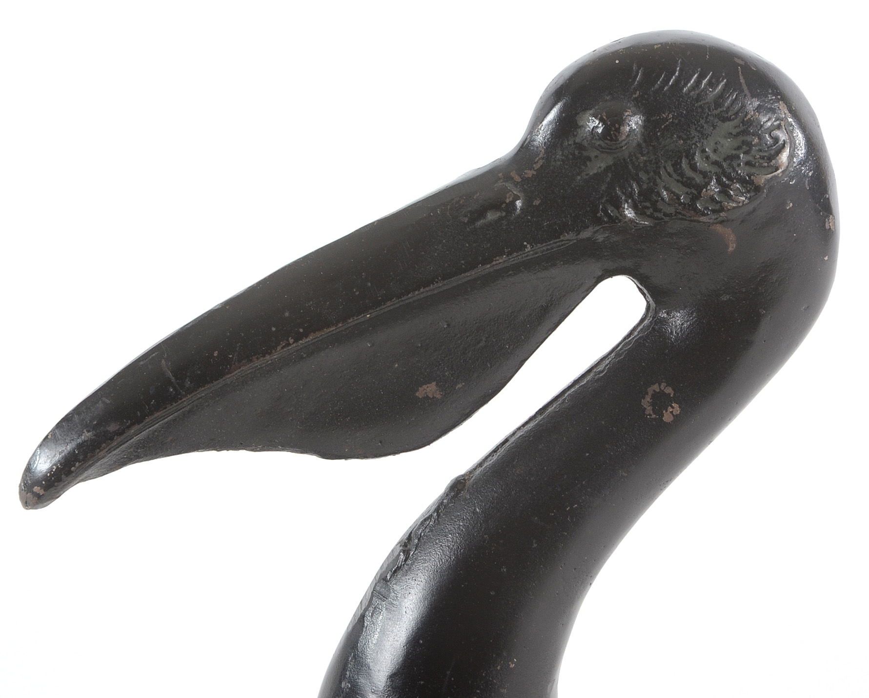Japanese Cast Iron Pelican Sculptures