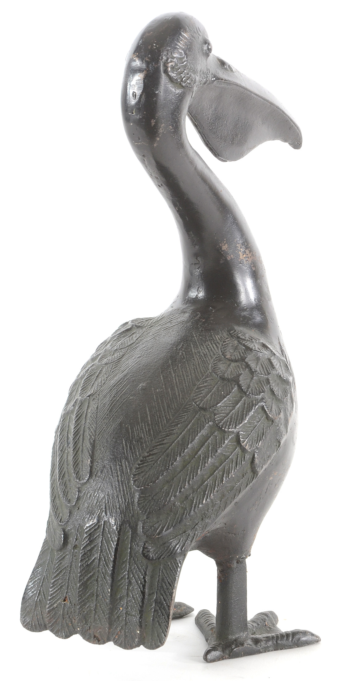 Japanese Cast Iron Pelican Sculptures