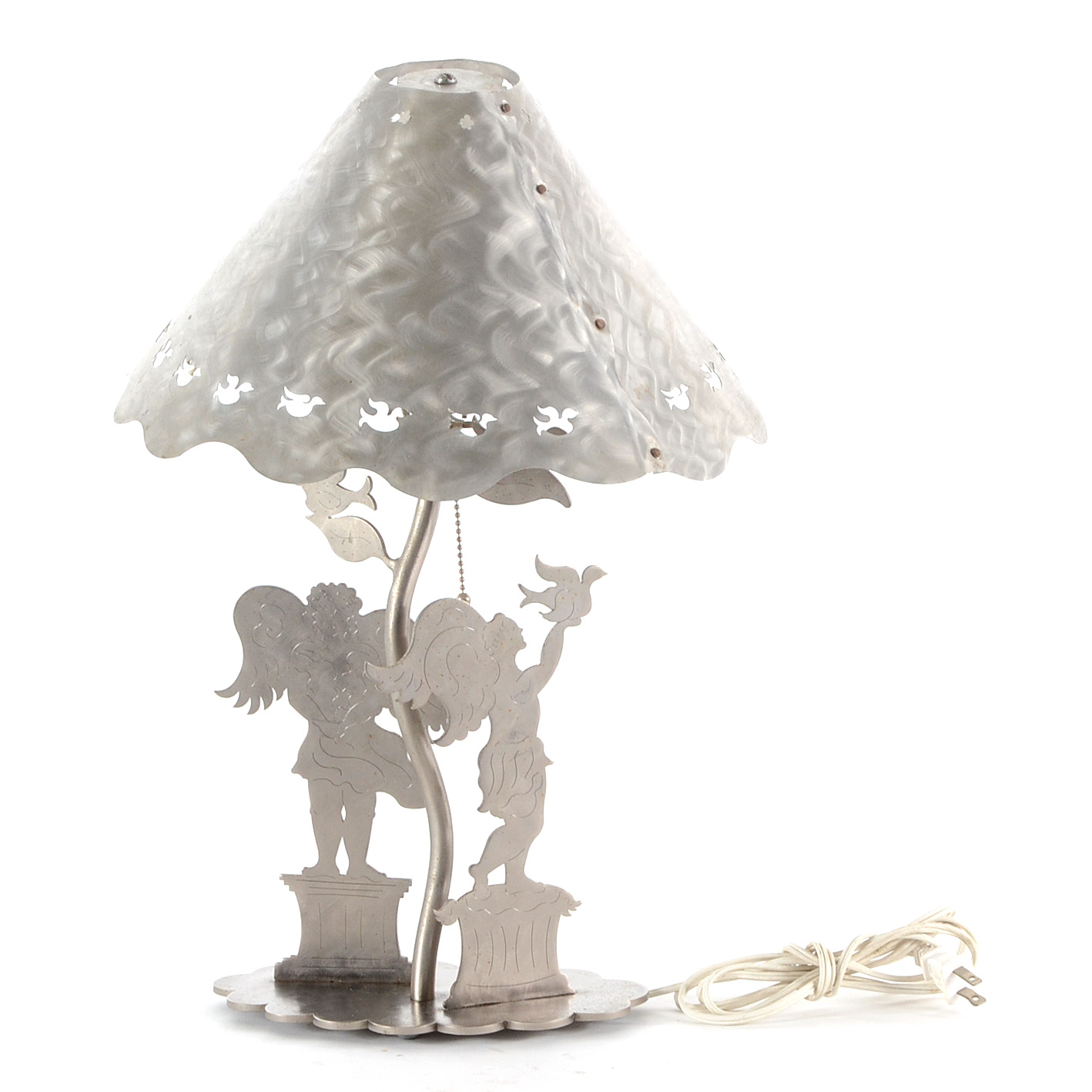 Signed Amy Hess Metal Lamp