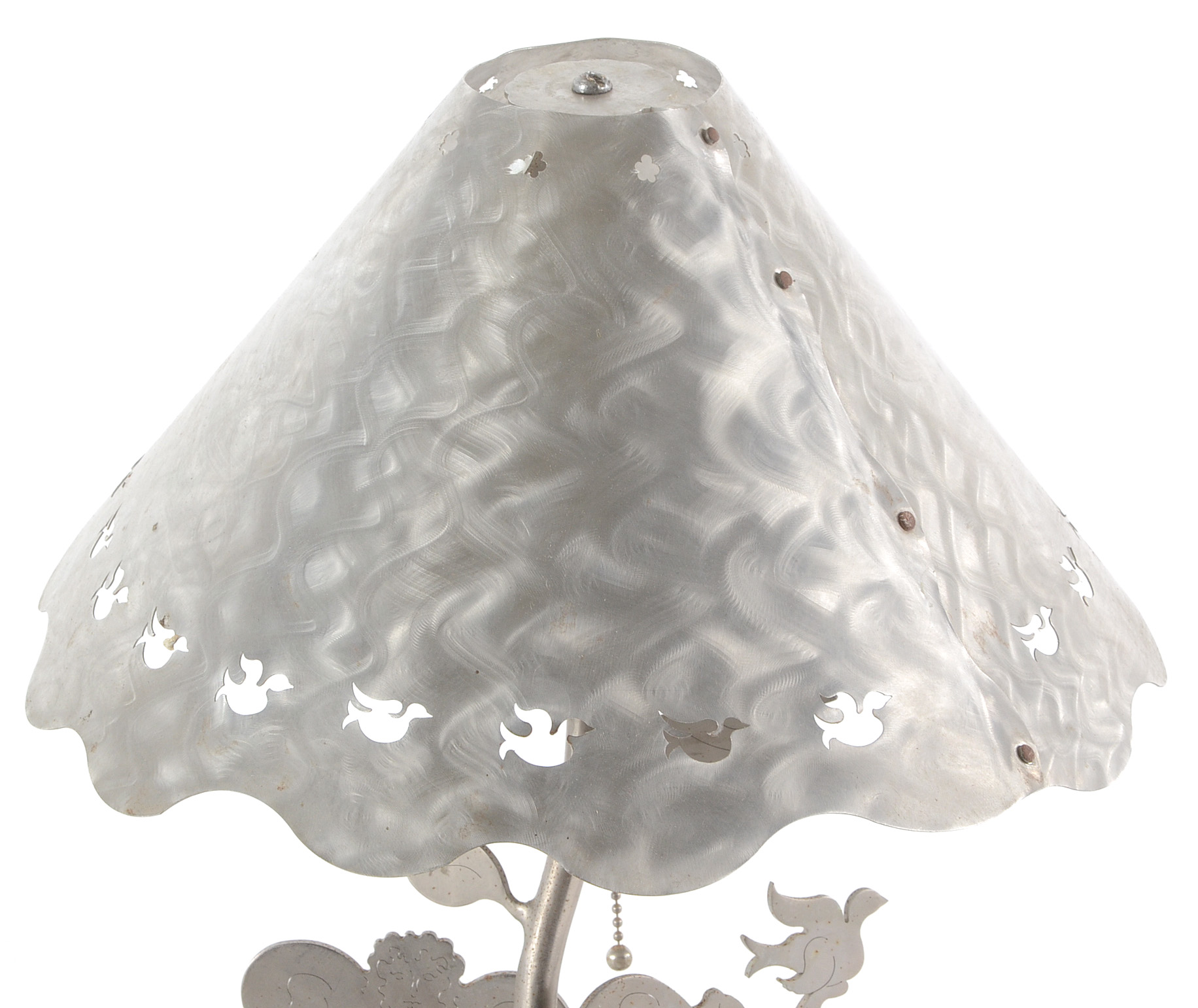 Signed Amy Hess Metal Lamp