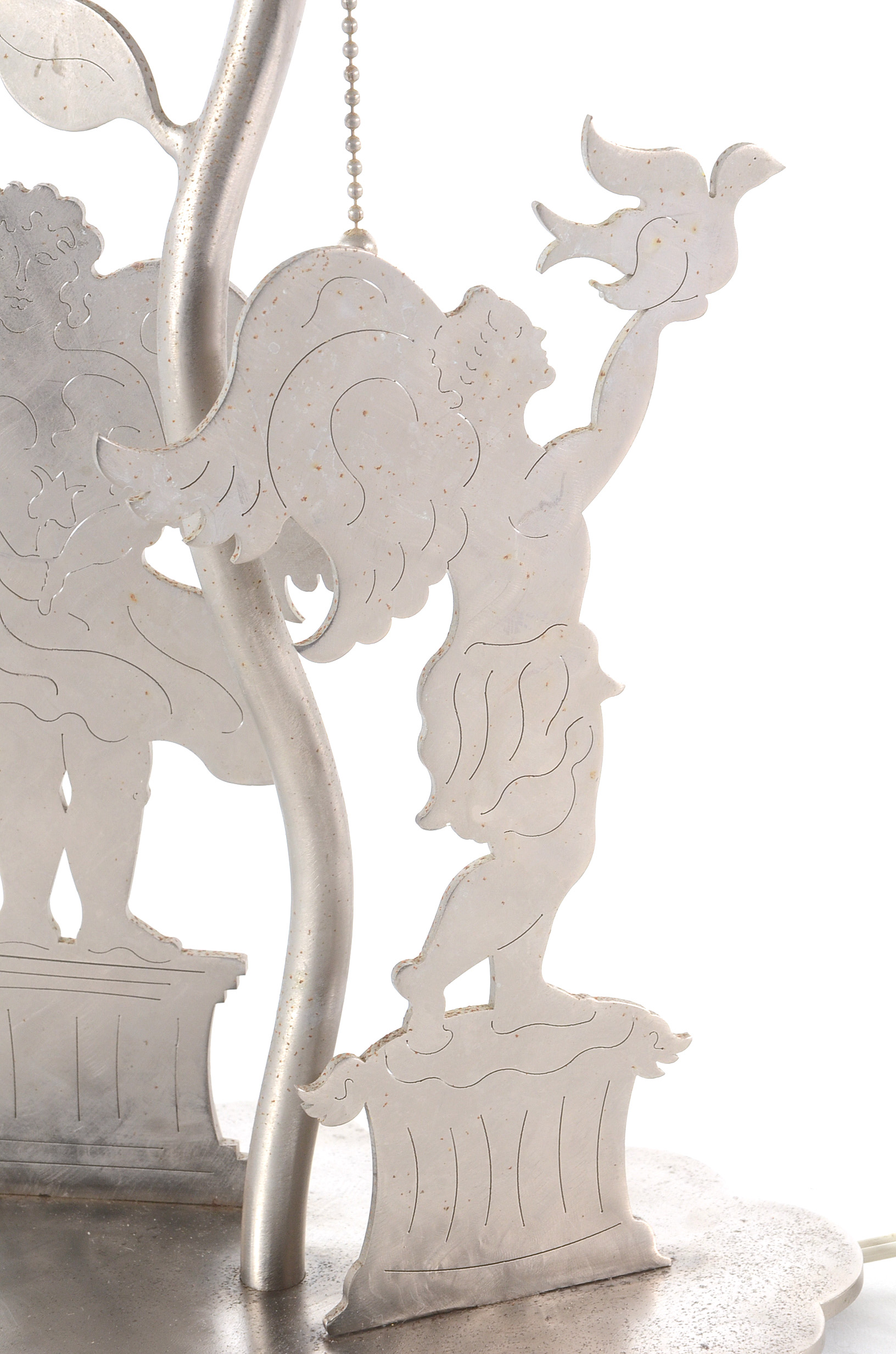 Signed Amy Hess Metal Lamp