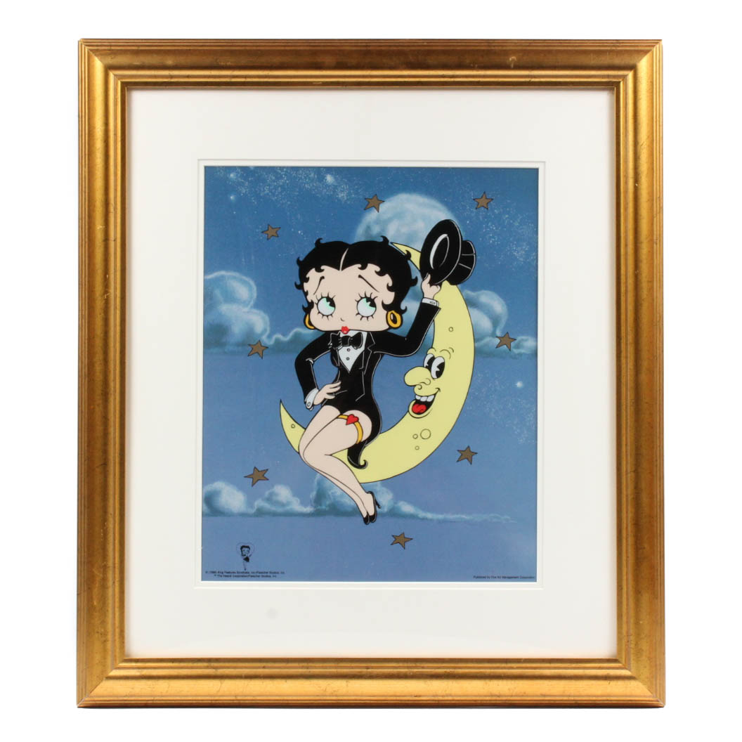 "Betty Boop Up on the Moon" Sericel
