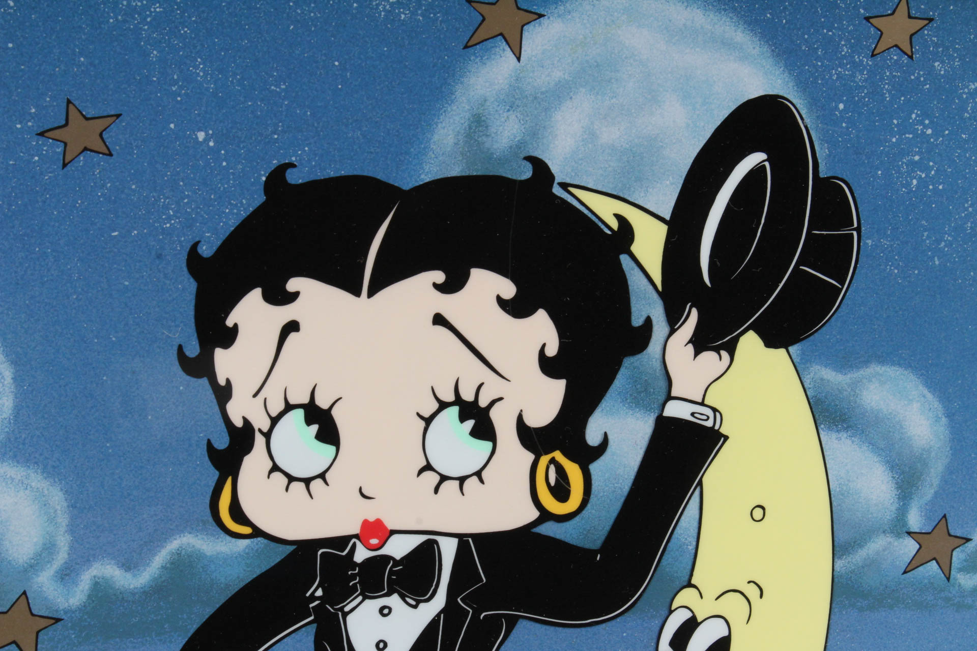 "Betty Boop Up on the Moon" Sericel