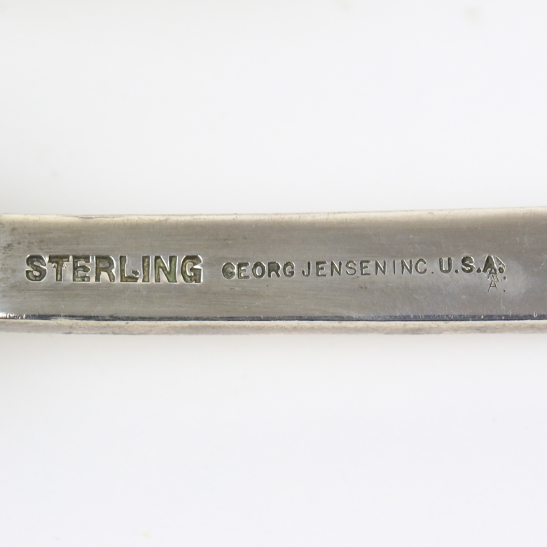 Vintage Georg Jensen Sterling Silver Serving Spoon and Fork