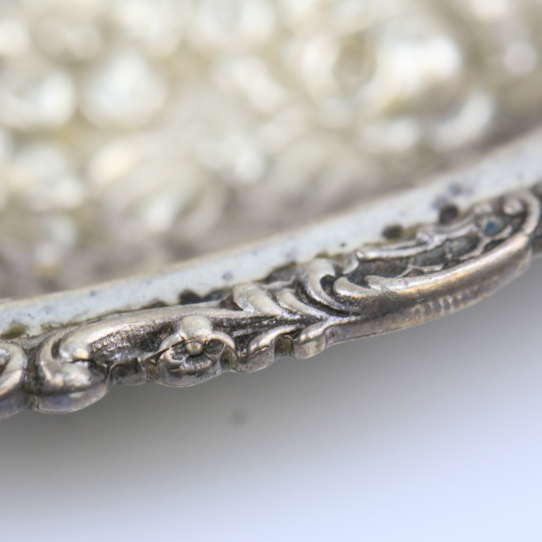 Set of Vintage Stieff Sterling Silver Repoussé Heart Trinket Dishes