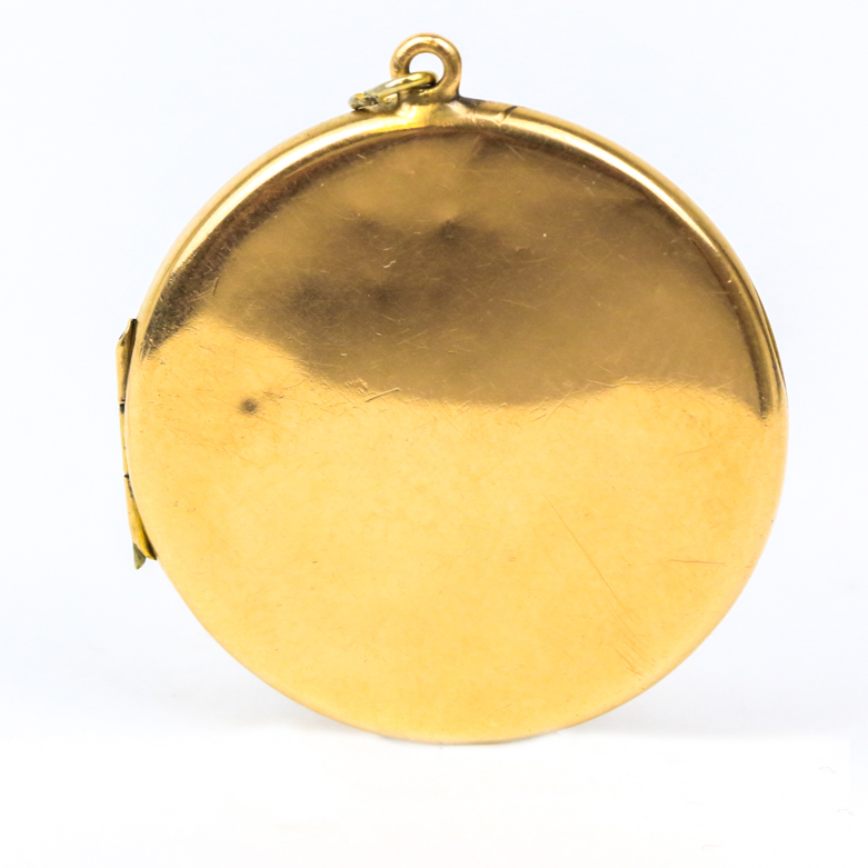 Antique Alfred E. Jones 15K Yellow Gold Locket