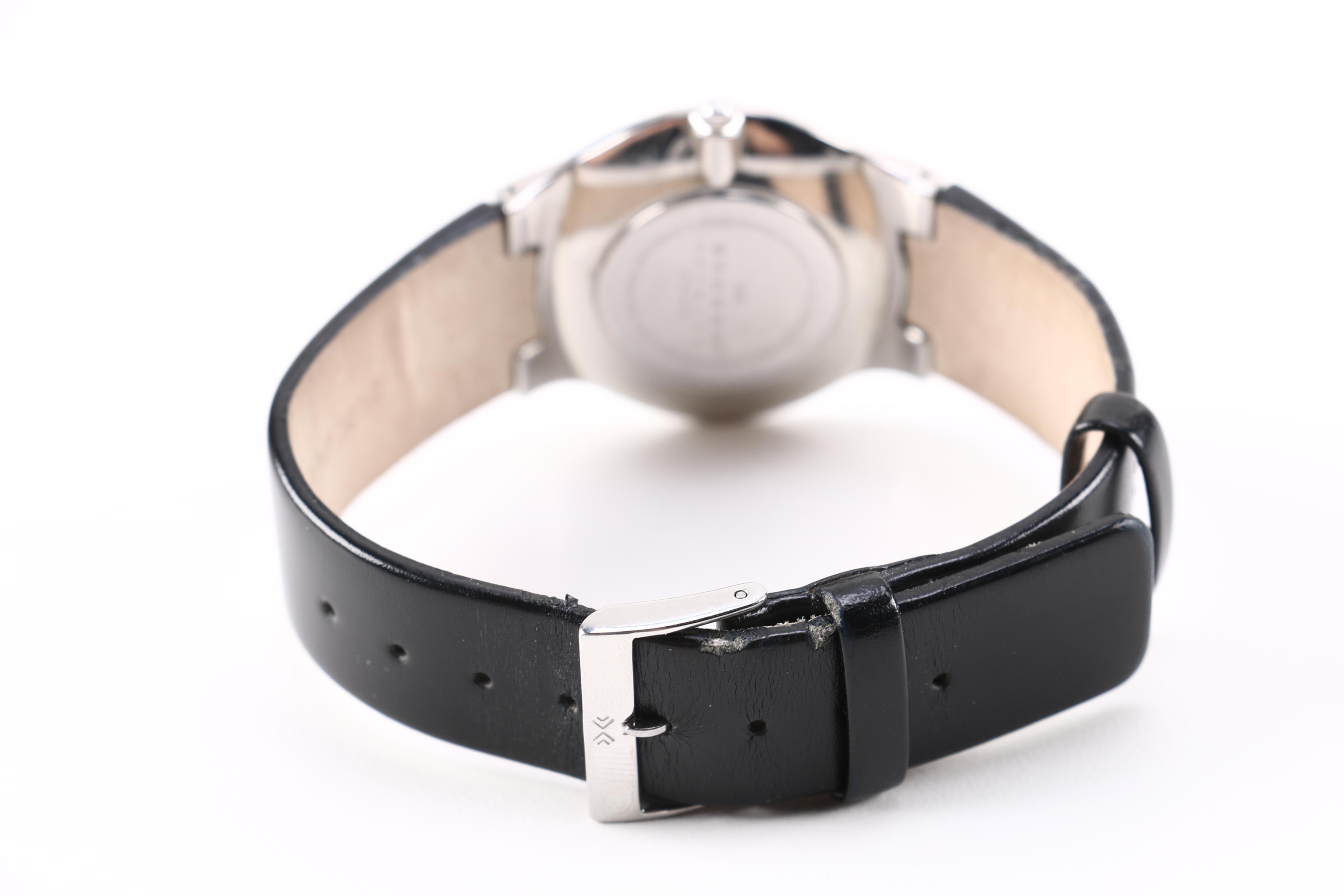 White Framed Wayfarer Sunglasses and Two Skagen Watches