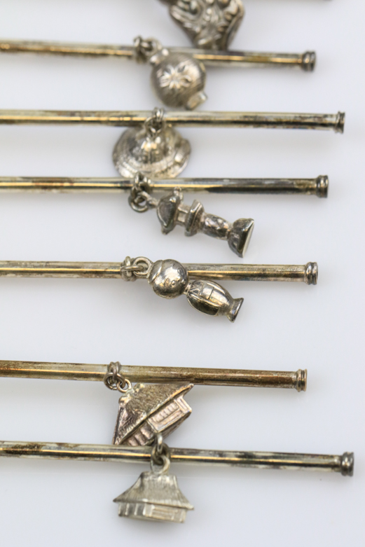 Vintage Sterling Silver Floral Iced Tea Spoons