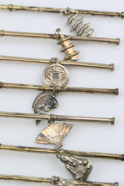 Vintage Sterling Silver Floral Iced Tea Spoons