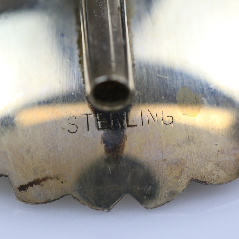 Vintage Sterling Silver Floral Iced Tea Spoons