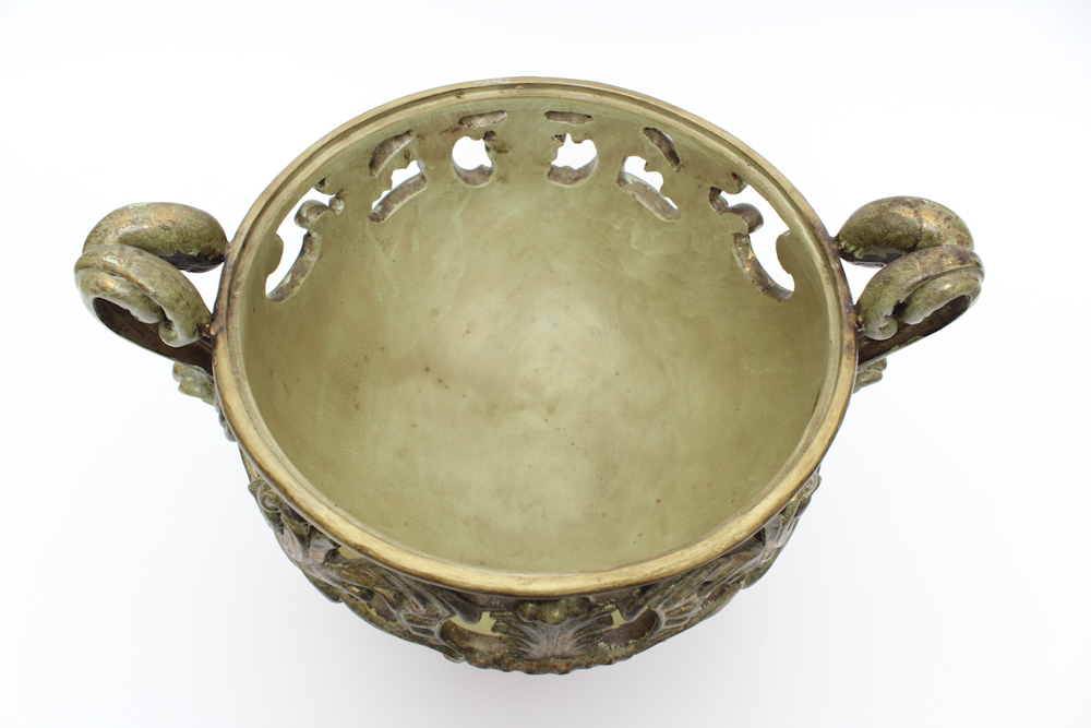 Pair of Decorative Red Urns