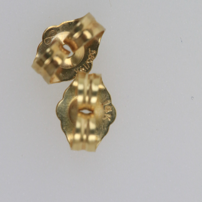 14K Yellow Gold, Tanzanite, and Diamond Articulated Drop Earrings