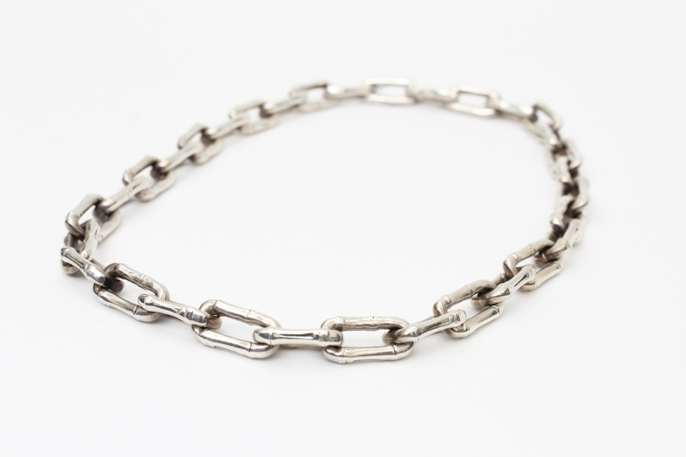 John Hardy Sterling Silver Man's Cable Link Necklace