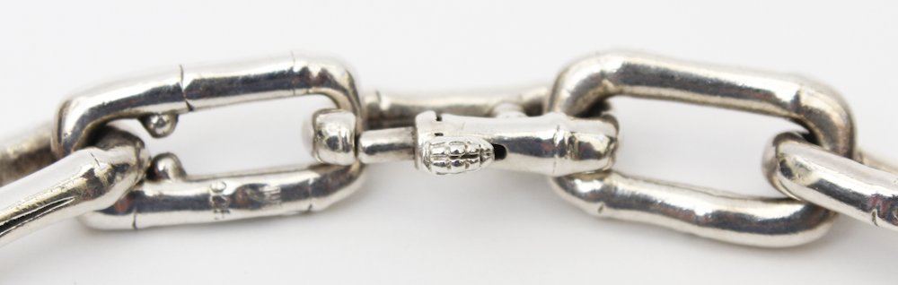 John Hardy Sterling Silver Man's Cable Link Necklace