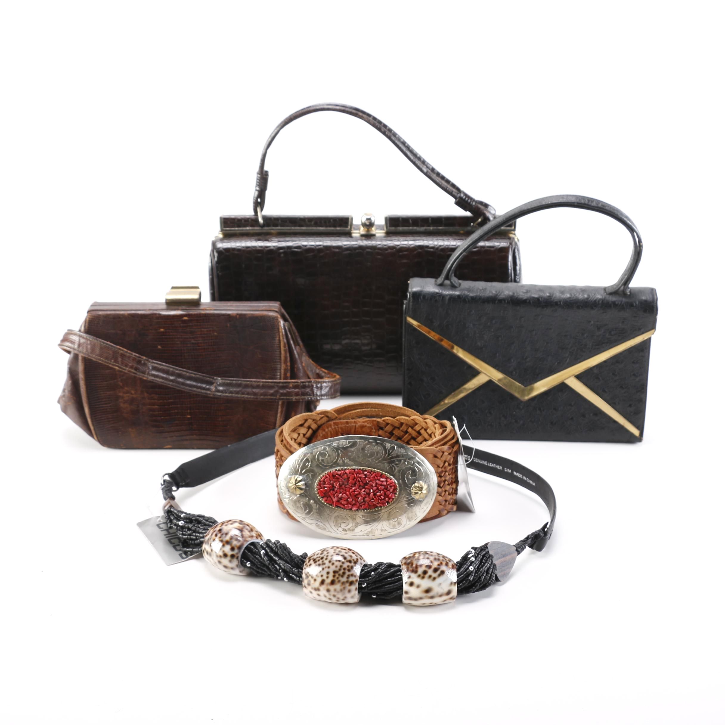 Vintage Bags and Leather Belts