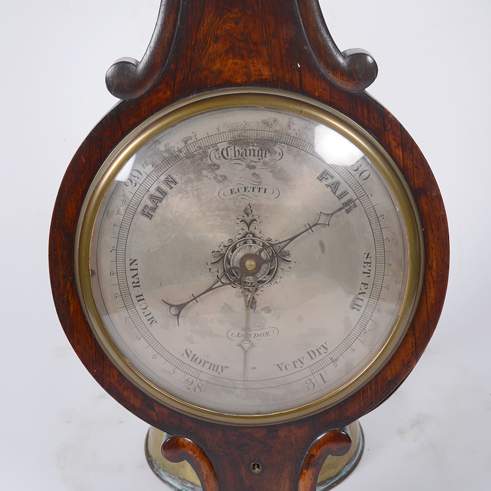 Antique Rosewood Barometer by E. Cetti