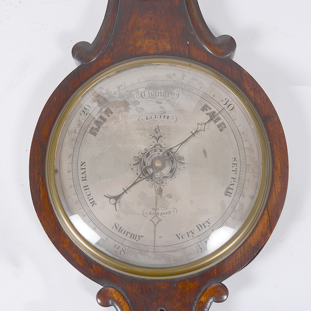 Antique Rosewood Barometer by E. Cetti