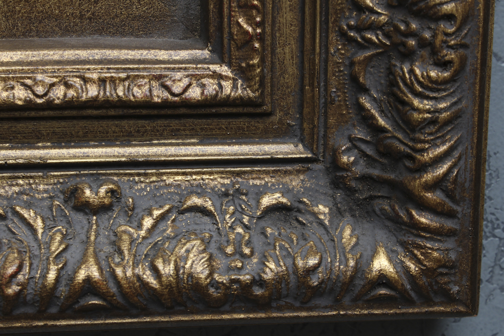 Pollini Signed Acrylic Painting by L. Pollini