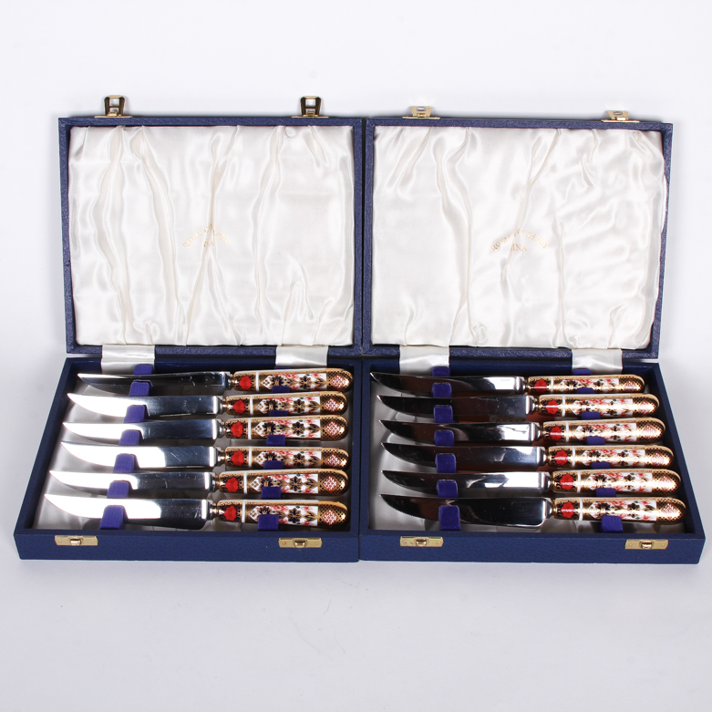 Royal Crown Derby England Knife Sets