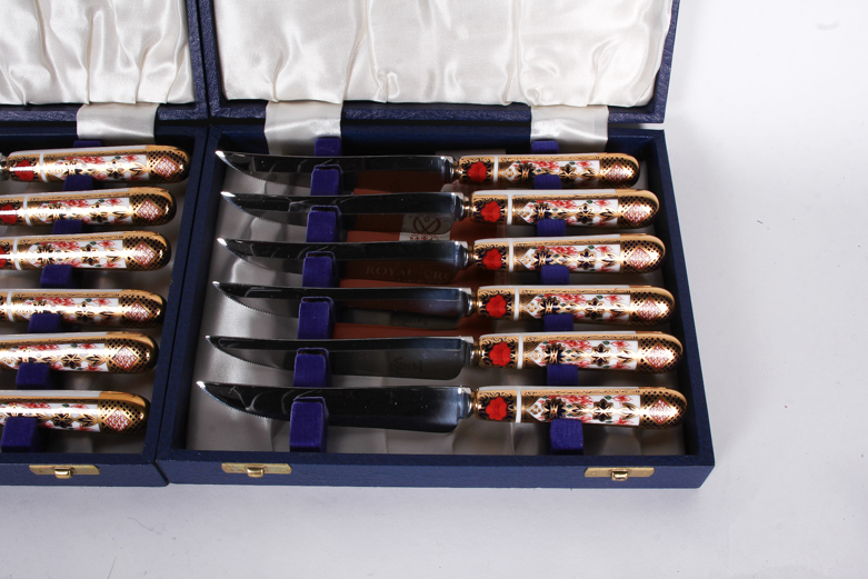 Royal Crown Derby England Knife Sets