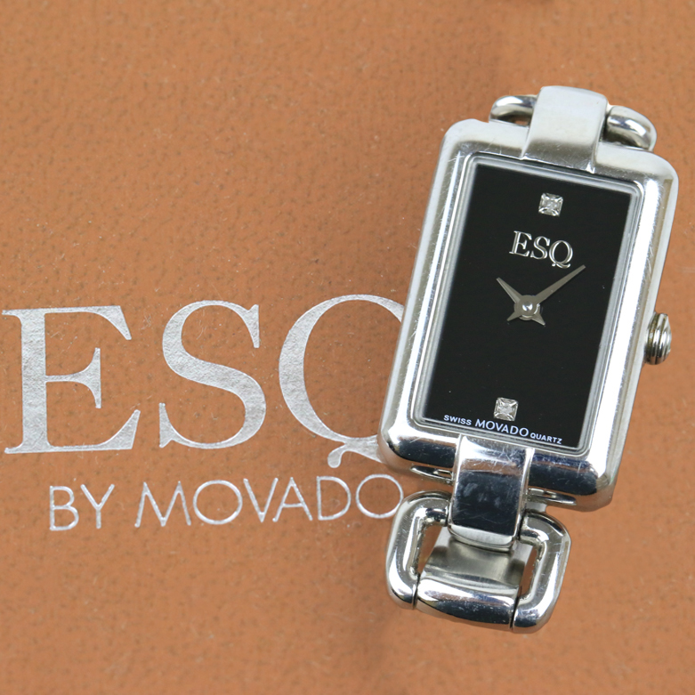 Movado ESQ Stainless Steel and Diamond Women's Watch