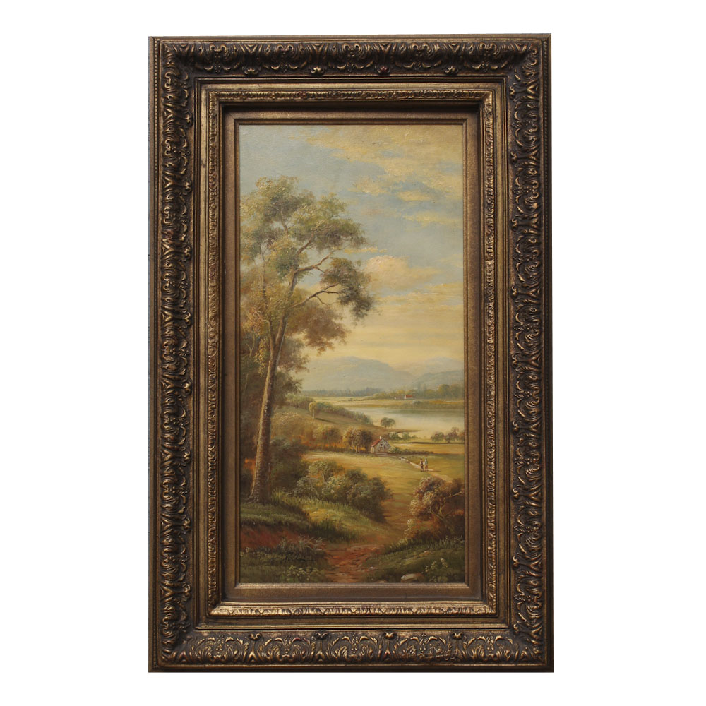 Signed Acrylic Painting by L. Pollini