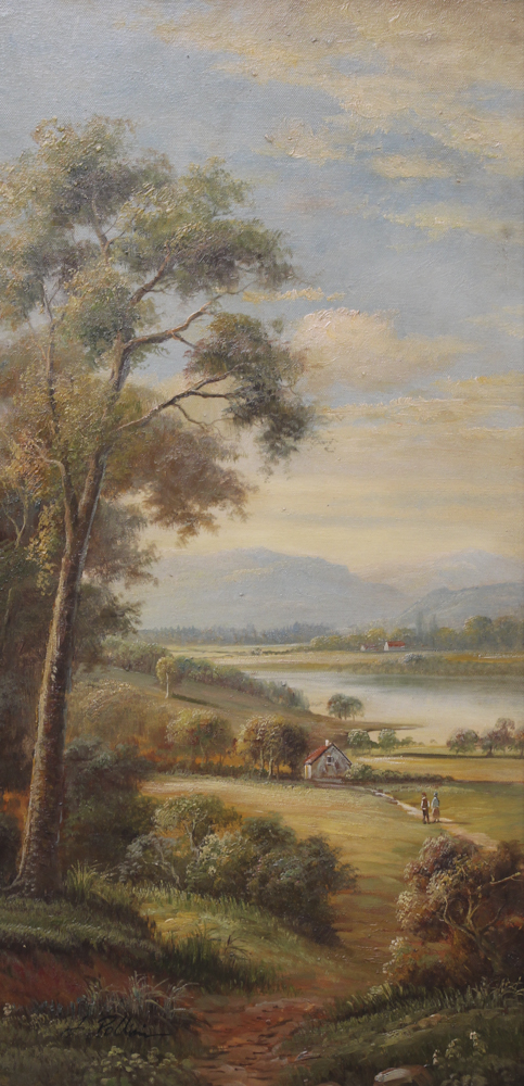 Signed Acrylic Painting by L. Pollini